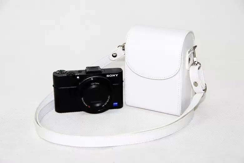 white Винтаж из искусственной кожи Камера чехол для Canon G9X G7X G7X Mark II G7XII G7X III SX730 SX700 SX720 S90 SX260 SX240 SX275 S90 S120 S110 - Цвет: white