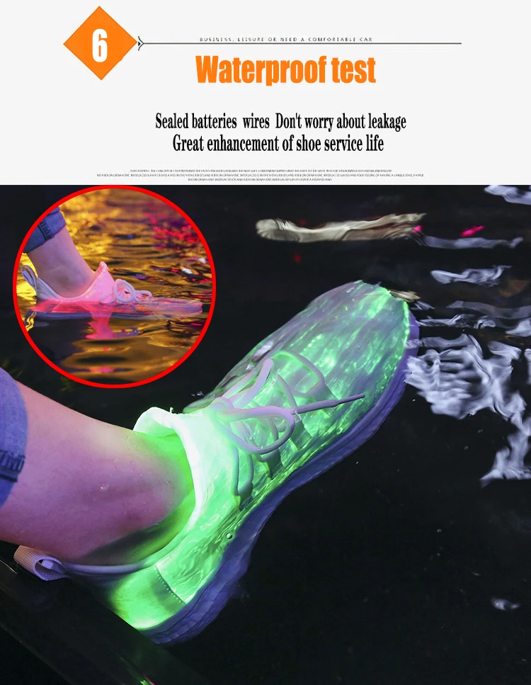 Большой Size25-46 Led волоконно-оптический обувь для девочек и мальчиков; размеры Для мужчин Для женщин USB зарядки светящиеся кроссовки, мужская легкая обувь на шнуровке Обувь для стрит-данса