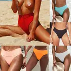 Женское сексуальное винтажное Бразильское бикини с высокой талией, купальник, трусы, пляжная одежда, купальник