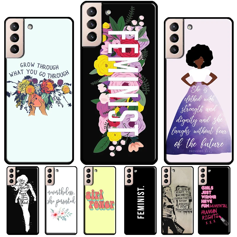 

Мягкий чехол с феминистскими цитатами для Samsung Galaxy S21 Ultra Note 20 10 9 S8 S9 S10 Plus S20 FE