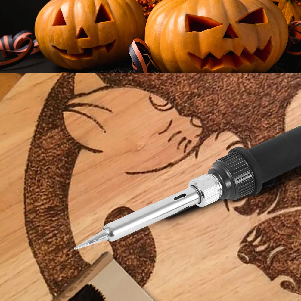 Набор для выжигания по дереву ручка резьбы 60 Вт паяльник с регулируемой