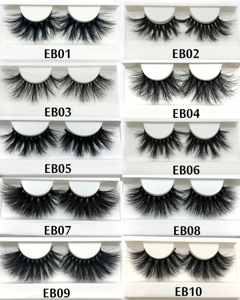 Новое поступление норковые ресницы 25 мм натуральные длинные 3D полосы меховые