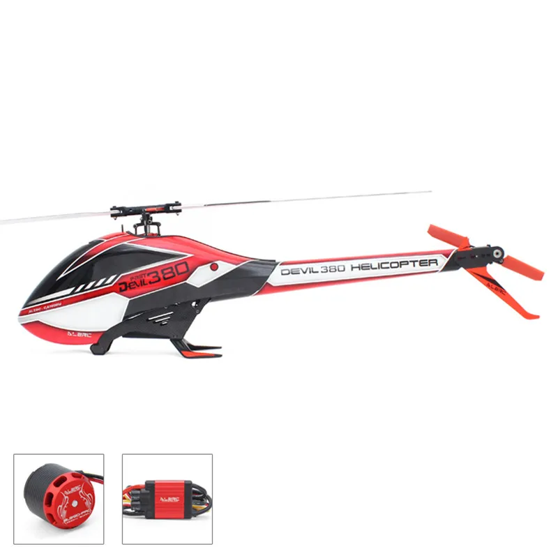 Красный ALZRC-Devil 380 FAST FBL Combo 380 RC вертолет подходит SAB 380-серебристый/черный - Цвет: Красный