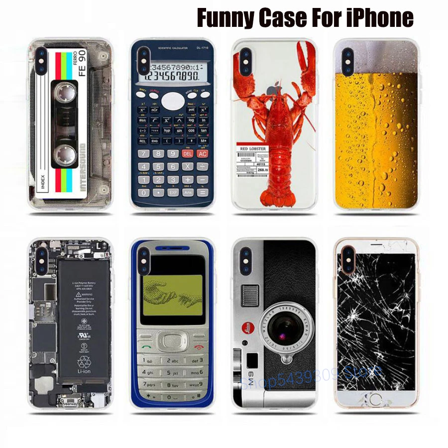 Cute Innovative Tear-down Tape Camera Phone Shell Case On For iPhone 11 Pro Max X 8 7 6 6s Plus Funny Soft Shell Back Cover Capa