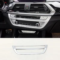 abs chrome for bmw x3 g01 2018 2019 car air conditioner switch panel decoration cover trim sticker car styling accessories 1pcs