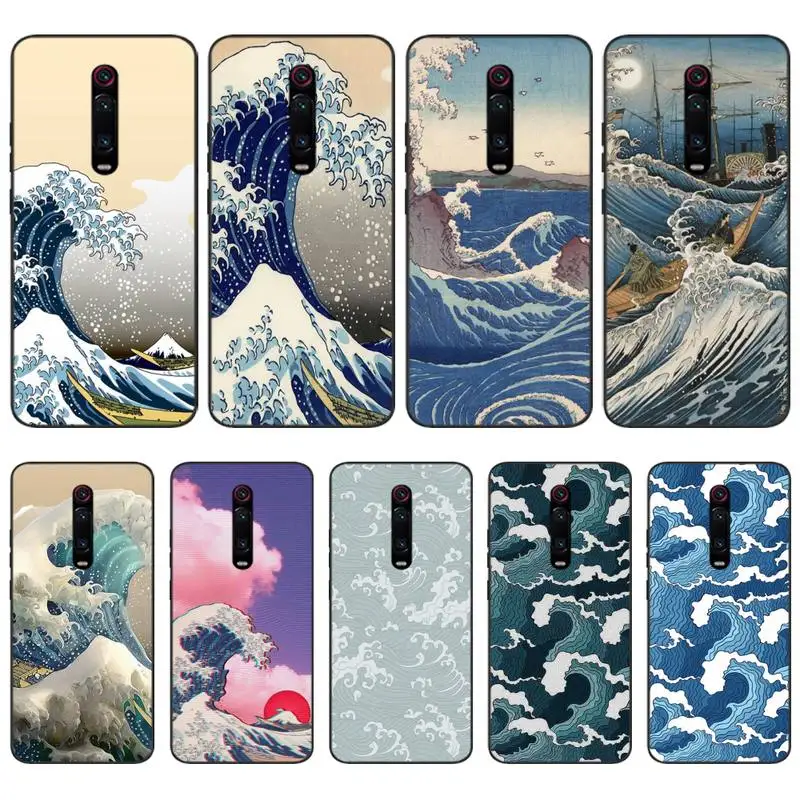 Чехол для телефона с рисунком LJHYDFCNB Wave spray чехол Redmi K20 Note4 4X 5 5A 6 6PRO 7 8 8Pro | Мобильные