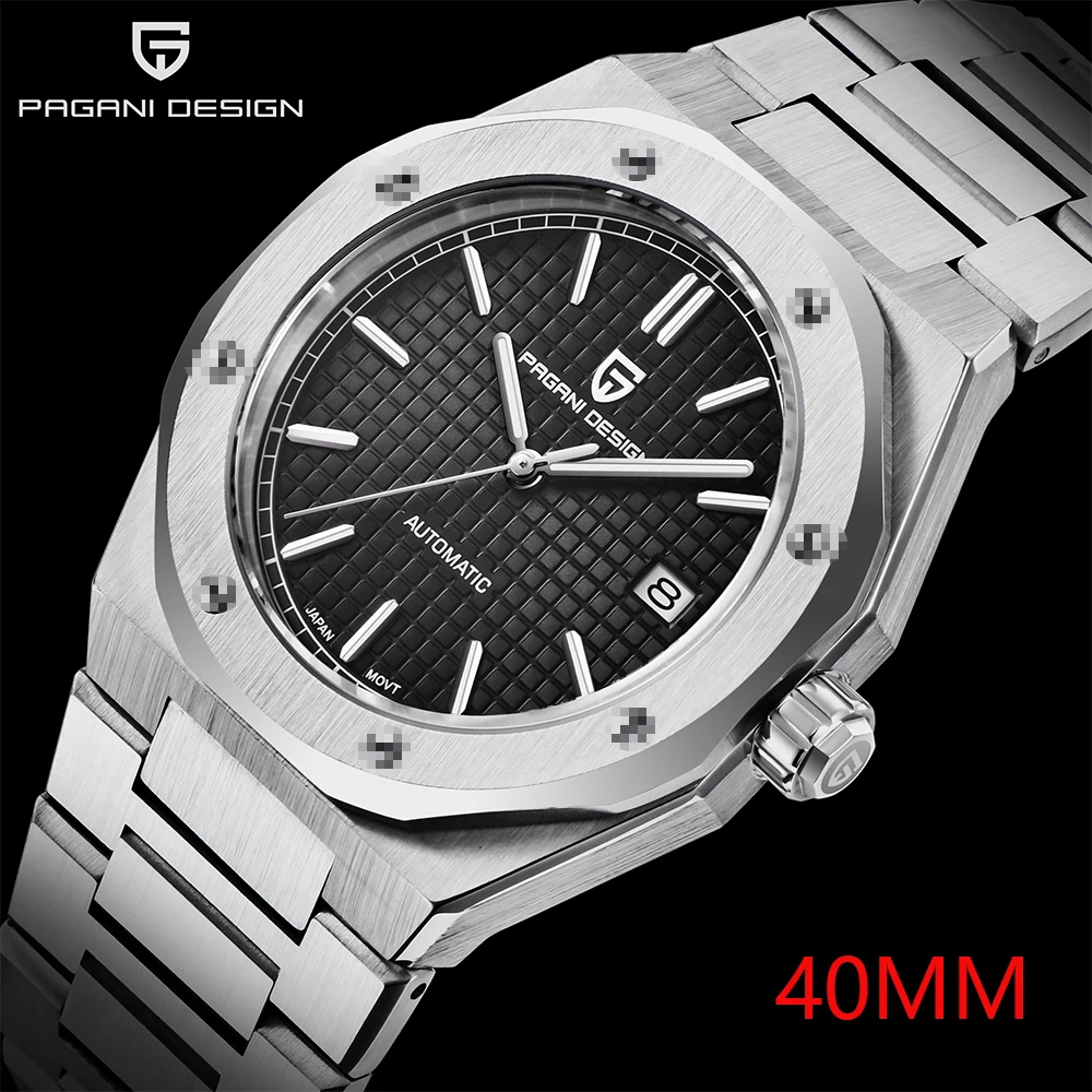 

PAGANI DESIGN Top Brand Men's 2021 NH35 Movement Mechanical Watch Stainless Steel Luxury Sapphire Glass 100m Men's Waterproof