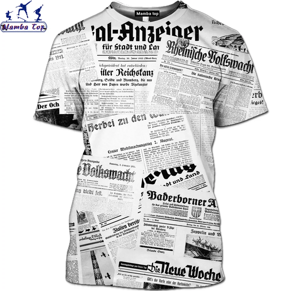 Лучшая забавная футболка Mamba с газетами Мужская в стиле хип-хоп музыкой женская