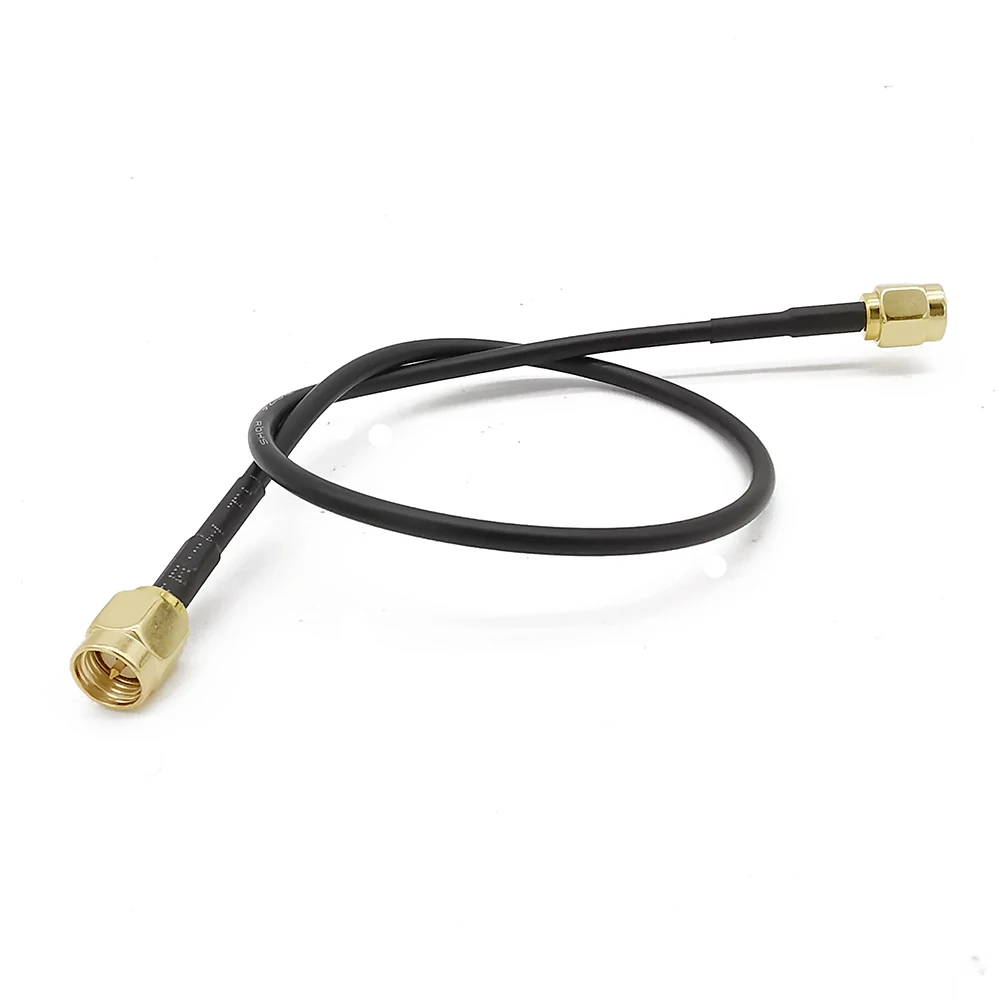 Кабель удлинитель с SMA разъемом переходник со штекером RG174 на штекер для
