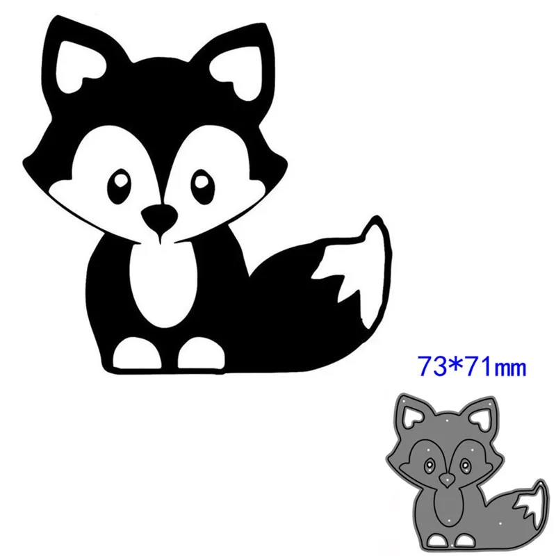 

metal cutting dies cut die mold fox decoration Scrapbook paper craft knife mould blade punch stencils dies