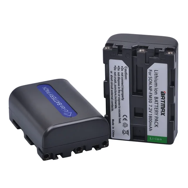 Batteria E Caricatore Doppio NP-FM70 Compatibile Sony - 2 Batterie Litio 3400mAh E Caricatore USB Per DCR-PC115/PC120 - Foto 7