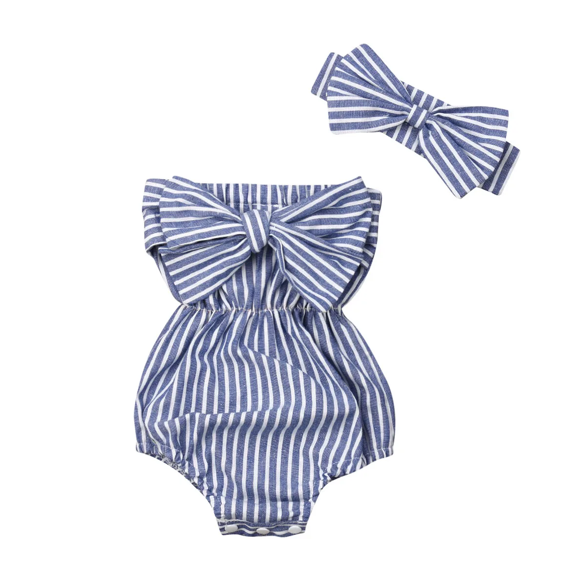 

US Seller Toddler Baby Girls Off Shoulder Romper Bodysuit Jumpsuit Outfits Set