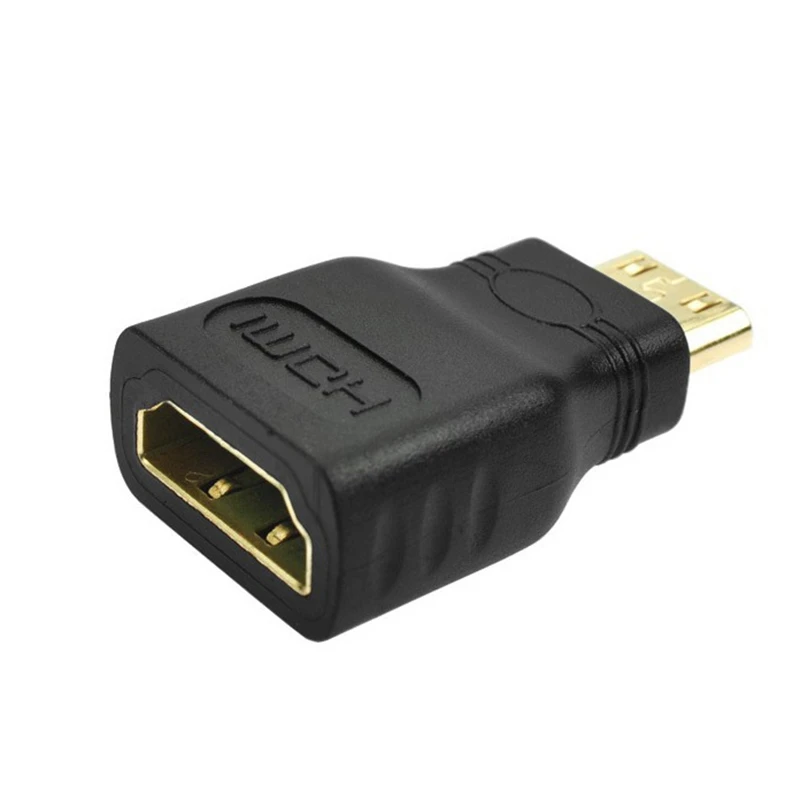 5 шт. мини HDMI адаптер позолоченный 1080P HDM мини-разъём папа Женский