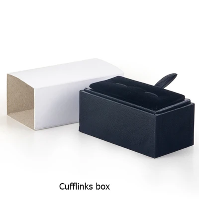Мужской бокс для хранения запонок, черный чехол из искусственной кожи, нагрудный знак брошь шпильки для волос, подарочная упаковочная коробка, зажим для галстука, коллекционная коробка