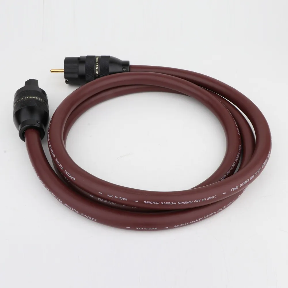 Золотой аудиокабель питания CARDAS HiFi с алюминиевым позолоченным покрытием Preffair P201