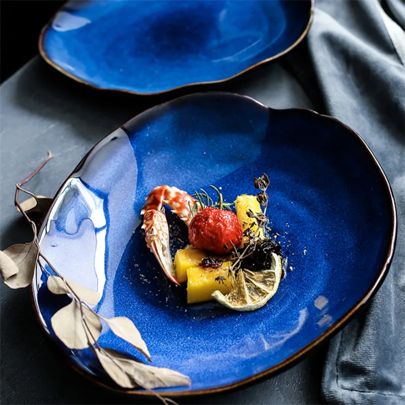 Европейский стиль керамический стейк на ужин тарелка Бытовая керамика