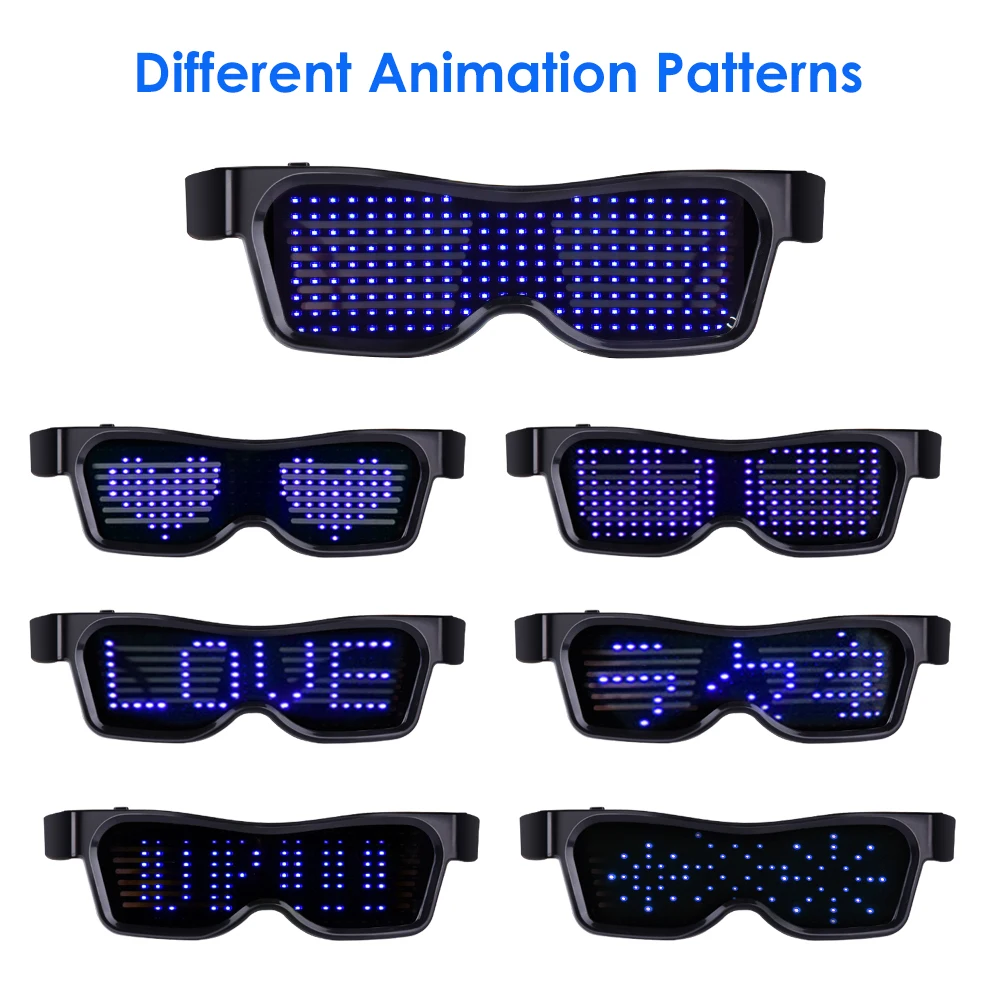 Волшебное светодиодное Светящееся Стекло с Bluetooth управление через приложение