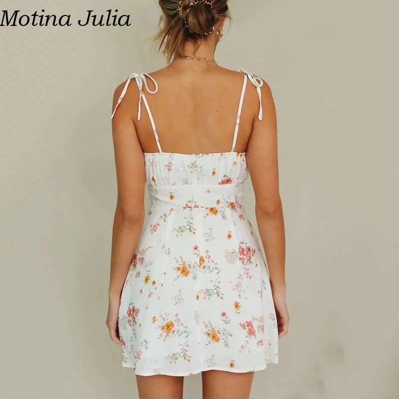 Motina Julia элегантное короткое шифоновое платье с цветочным принтом женское