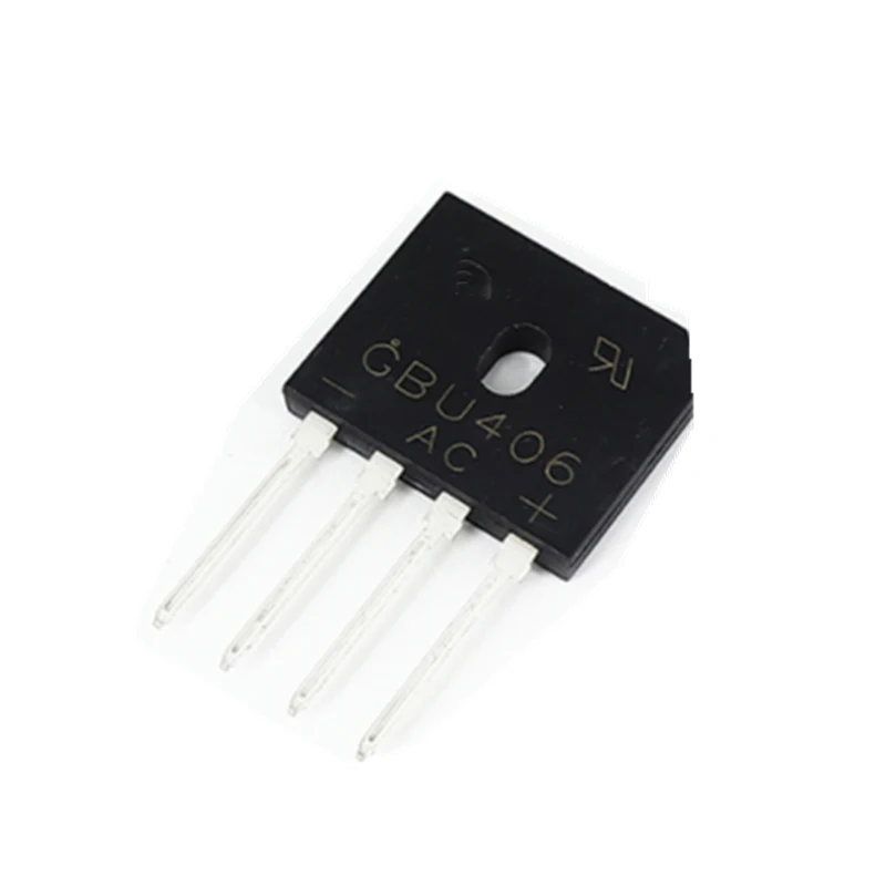 

10pcs/lot GBU406 GBU408 GBU410 GBU606 GBU608 GBU610 GBU806 GBU808 GBU810 GBU1010 GBU1510 GBU2510 Bridge Rectifiers