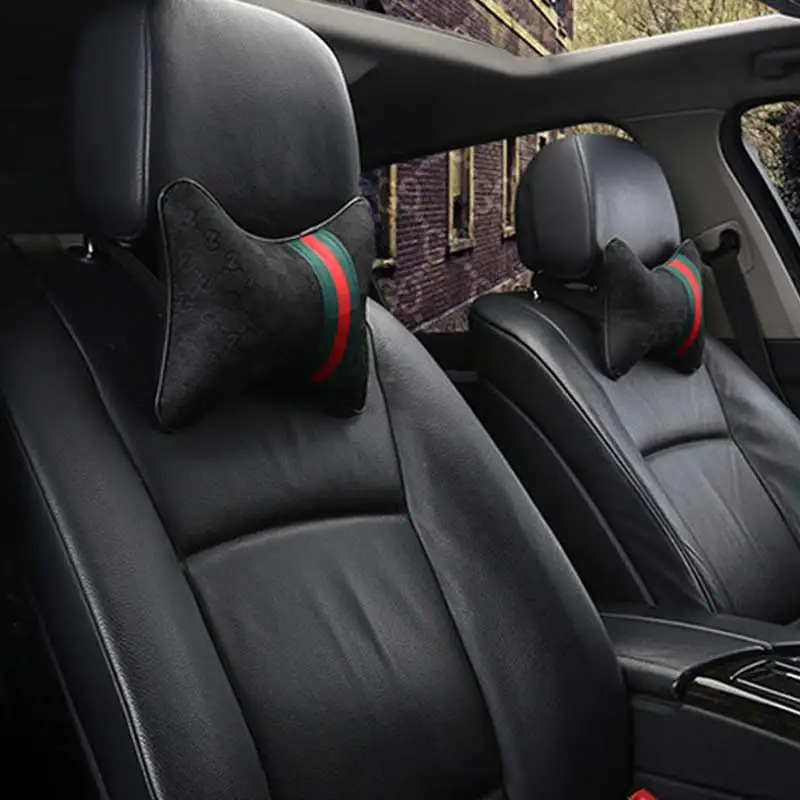 Подушка для автомобиля из льняного материала универсальная Всесезонная дышащая