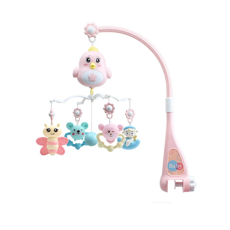 

Education Toy 0-12 Month Music Rotate Baby Rattles & Mobiles with Remote Control Teether Rattle Pendant Projection with Cute Toy