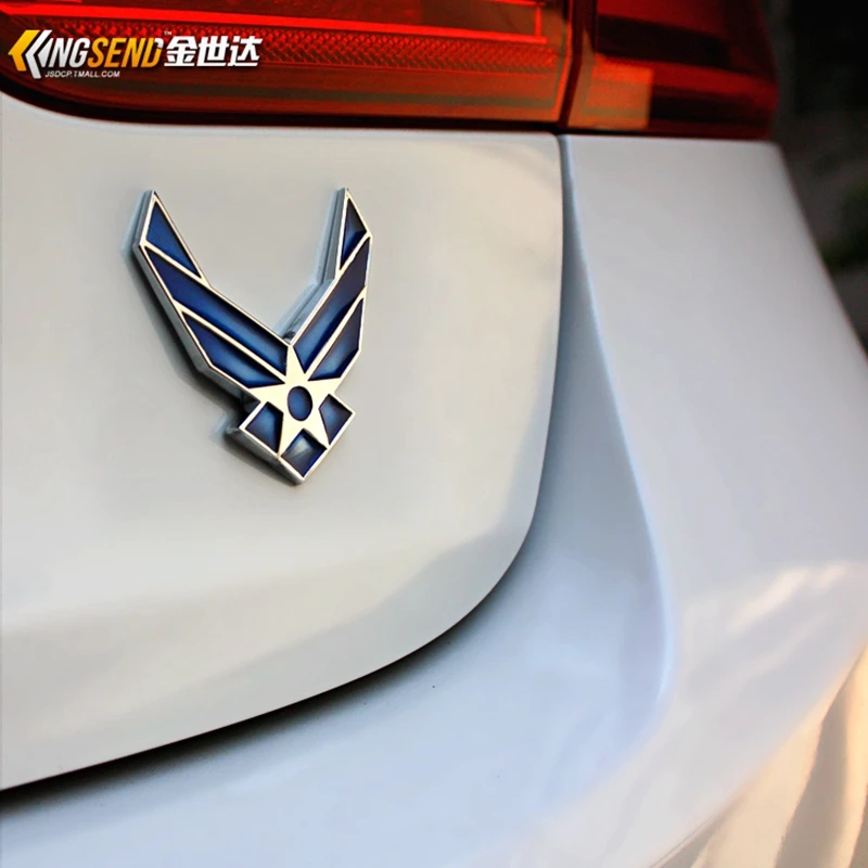 Noizzy USAF логотип Ho U.S. ВВС 100% 3D Металлическая Автомобильная наклейка авто эмблема