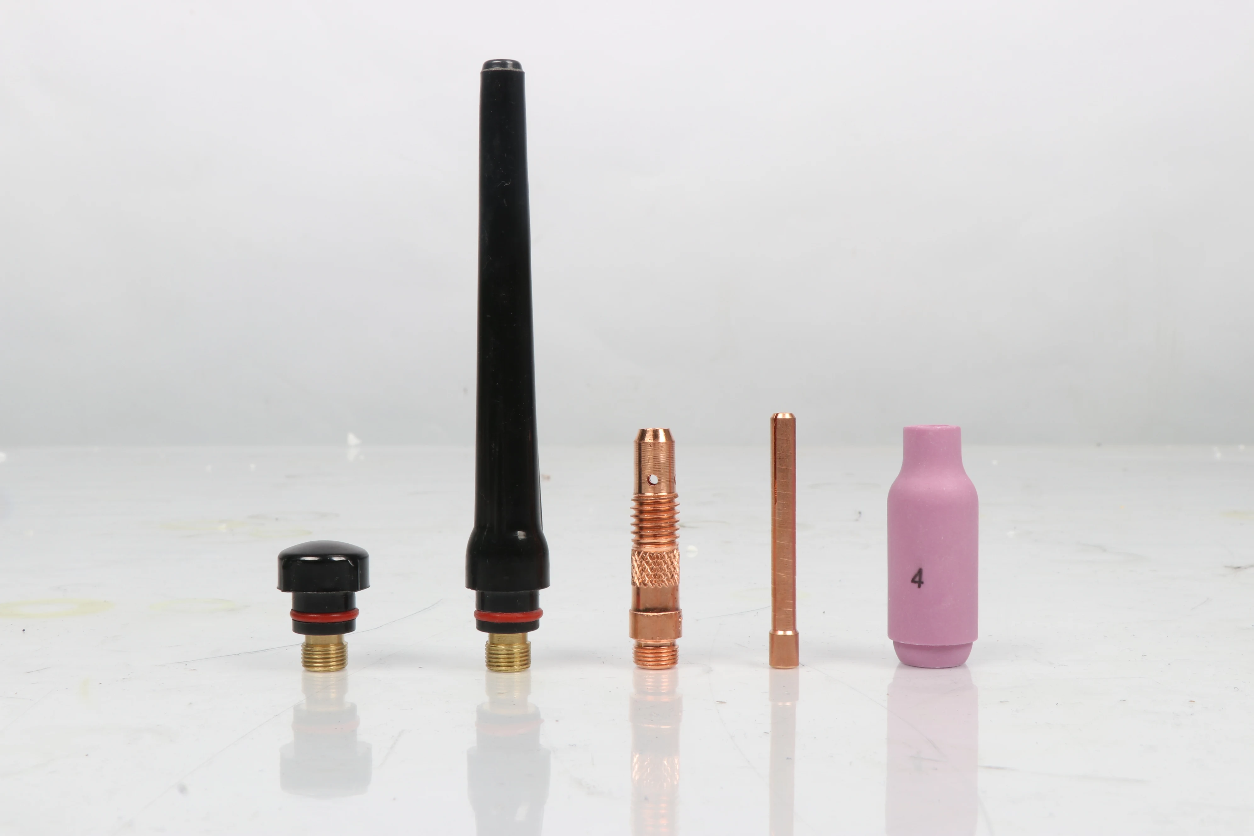 ANDELI Tig Welding Torch Accessories Stubby Cup Gas Collet Body Lens Kit Nozzle long/short back cap For WP-17 WP-18 WP-26 |