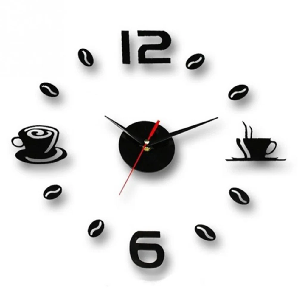 Акриловые 3D часы зеркальные настенные для офиса гостиной окон бесшумные сделай