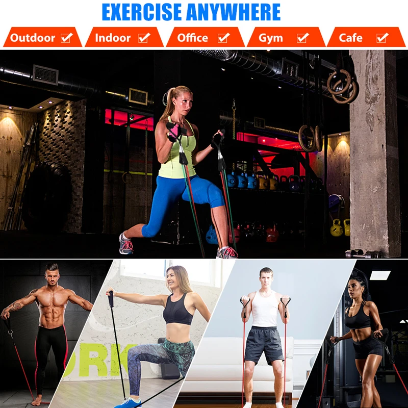 Лента Спортивная эластичная лента для фитнеса 100 фунтов 150 зала и дома | Спорт