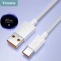 65w type c charge cable for xiaomi redmi note 10 9 pro turbo charge usb c wire cord for mi 11 ultra 10t 10 pro redmi k30 k40 pro