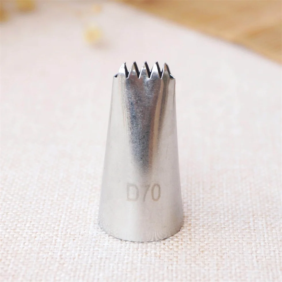 # D70 небольшие насадки для глазировки украшения торта кремом стальные