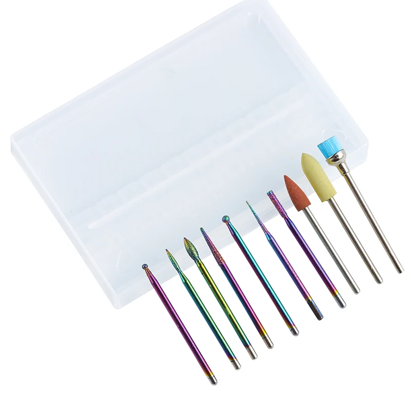 10 шт. набор сверл для ногтей электрическая полировальная машина маникюра