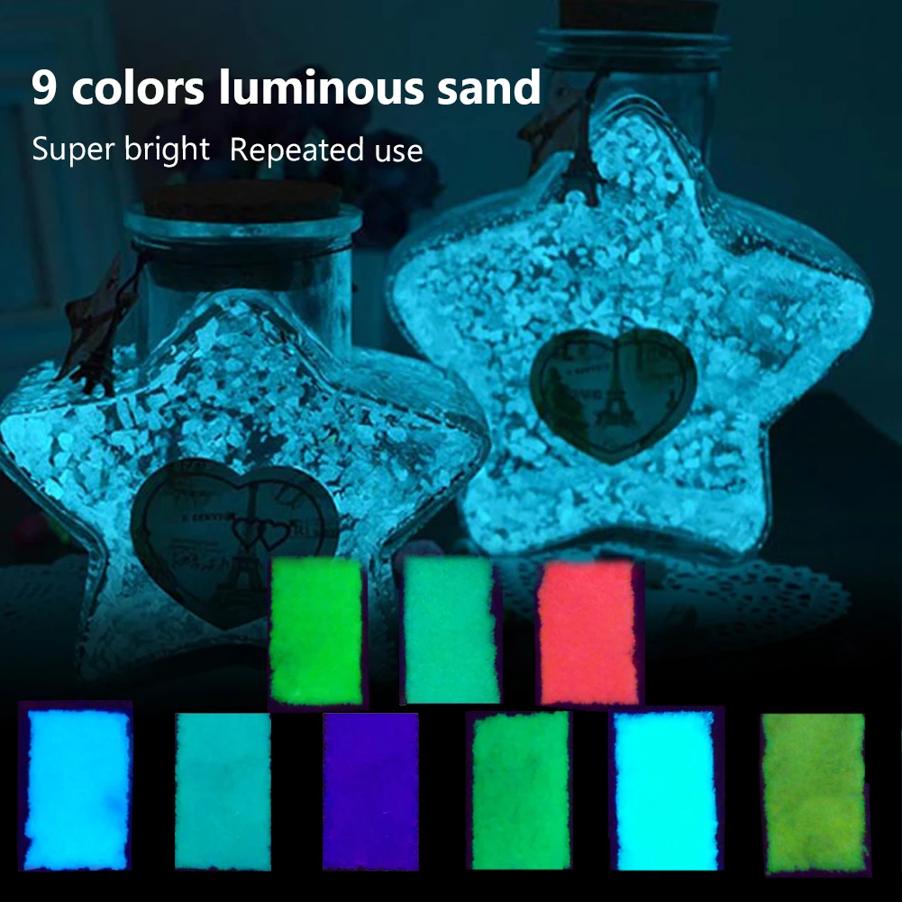 10 г Светящиеся песочные камни садовая дорожная галька светящиеся в фоторяде для