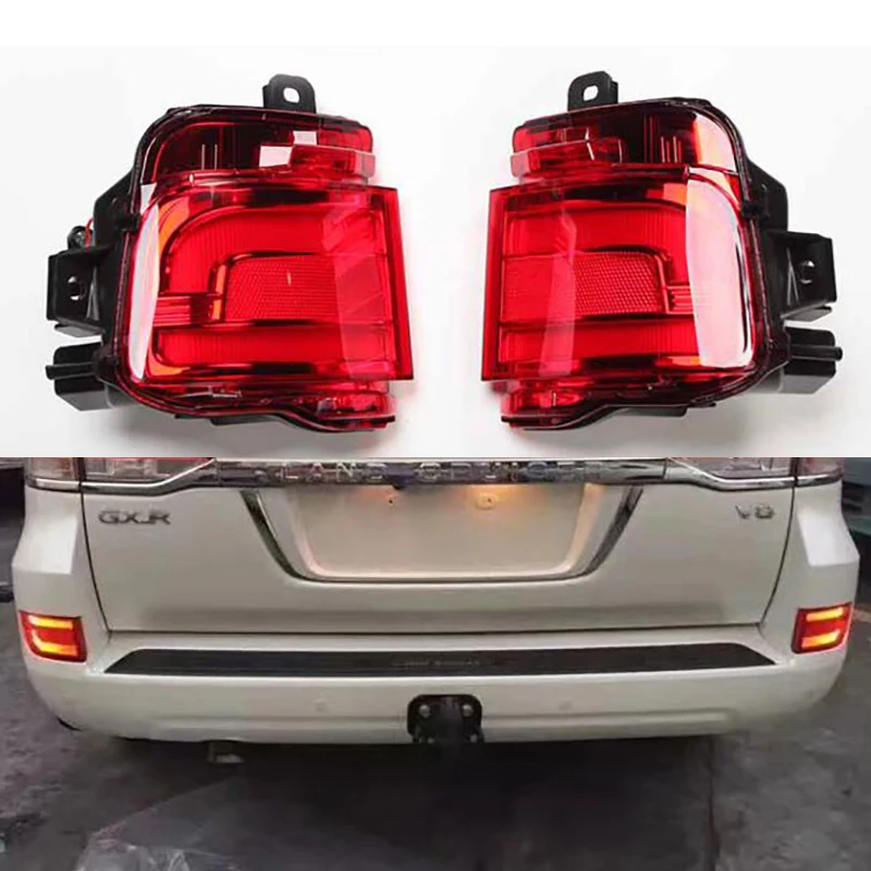 

Аксессуары для автомобилей Toyota Land Cruiser 200, FJ200, LC200, 2016-2018, 2019, 2020, 2 в, светодиодный задний противотуманный фонарь, автомобиПредупреждение светильник