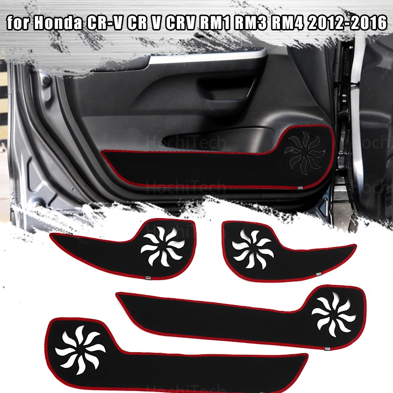 

Door Inside Guard Accessories Protective Mat Protection Carpet Car Door Anti Kick Pad Sticker for Honda CR-V CR V CRV 2012-2016