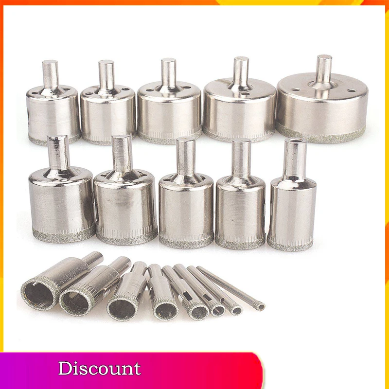 Алмазные сверла 18 шт. алмазные Кольцевые пилы пустотелые набор инструментов для