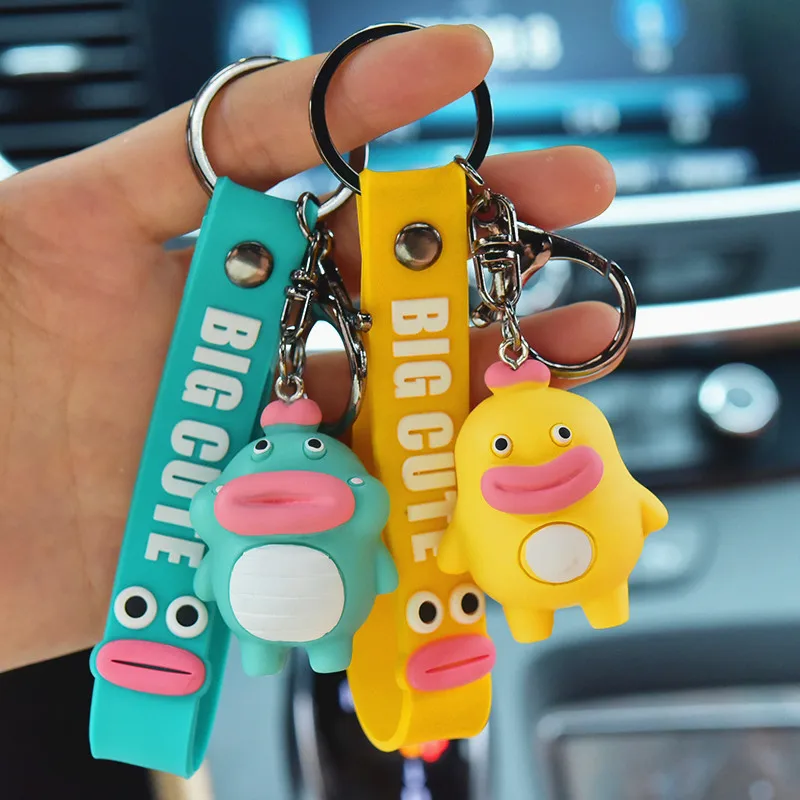 Новый мультфильм большой рот лягушка брелки милые губы сосиски обезьяна