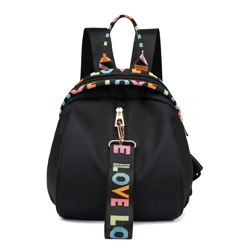 

Hot Selling Color Ribbon Fun Printing Women Backpack Girl Travel Small Portable Bag Fashion Mini Lightweight Waterproof Knapsack