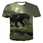 Черная пантера wakanda forever 3D, футболка с коротким рукавом, компрессионная футболка, мужские летние топы, футболка с аниме, новинка 2020