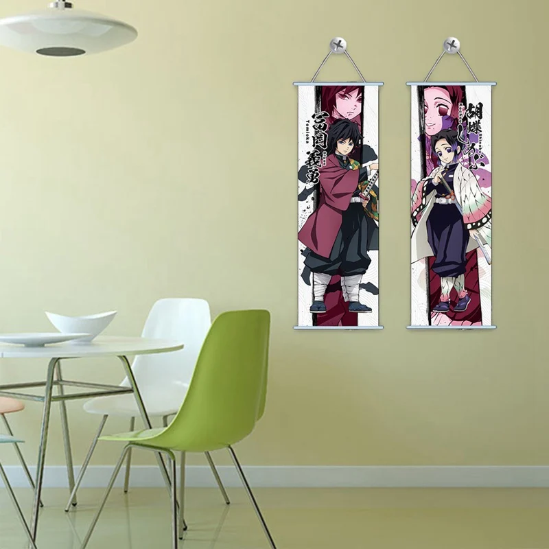 Настенный постер в скандинавском стиле с аниме убийца демонов HD Kimetsu холст