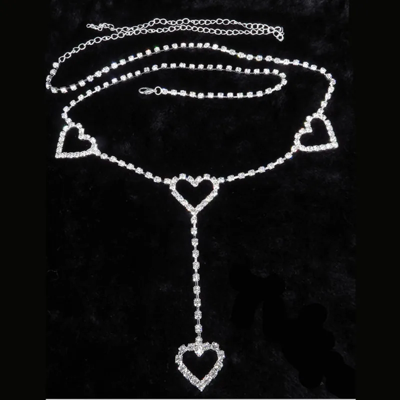 Women Belly Chain Belt Sexy Silver Color Charm Crystal Waist Body Jewelry For Prom Party Clothing &amp Accessories |