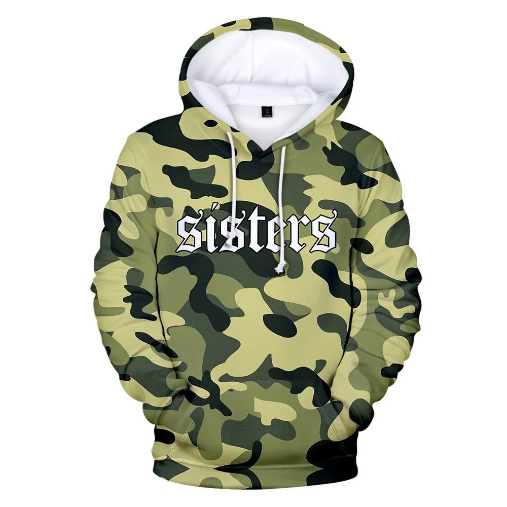 

Camouflage pattern 3D digital printing leisure fashion slim fitting hooded men's and women's adult children's hoodies