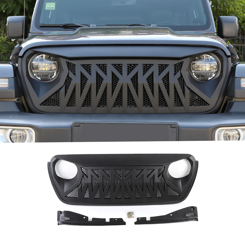 A SHINEKA гоночная решетка для Jeep Wrangler JL+ Автомобильная Передняя гоночная решетка декоративная крышка для Jeep Wrangler JL модифицированные аксессуары - Цвет: A