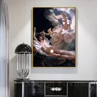 Европа Ретро Ангел Нотр-дама богиня Холст Картина маслом настенные художественные принты для гостиной дома прихожей Декор плакаты