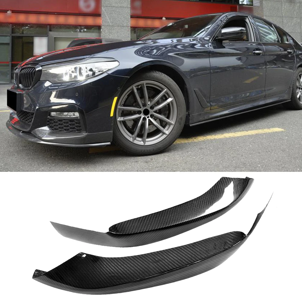 5 серий углеродного волокна передний бампер разветвители для BMW G30 G31 G38 520i 530i 540i M