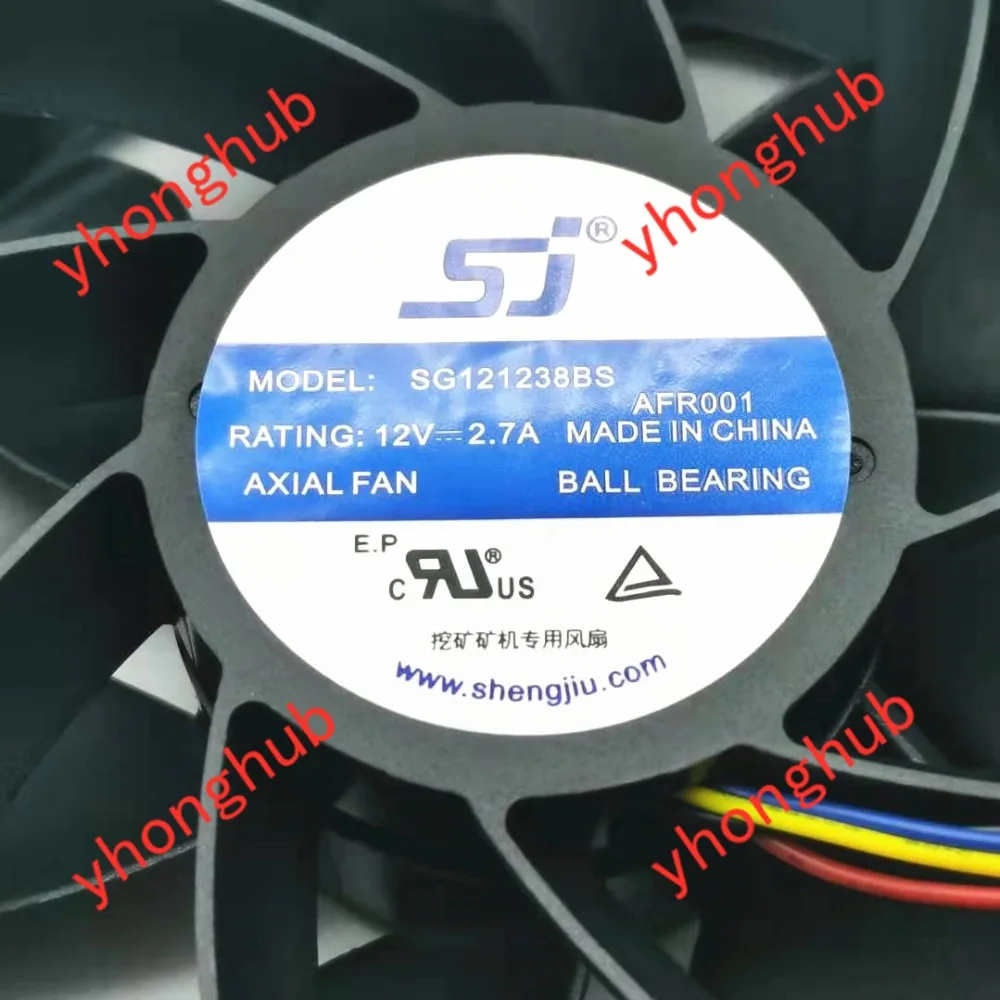 Emacro для SJ SG121238BS DC 12 В 2.7A S7 S9 T9 L3 сервер кулер вентилятор