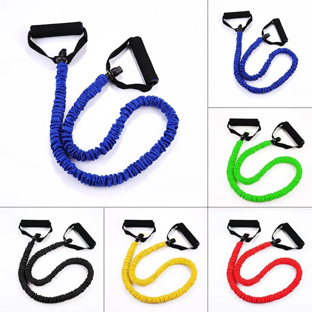 

On sale One Word Pull Rope Fitness Cloth Cover Anti-Break Indoor Elastic Rope Rally Yoga Rope Strength Training Resistance Band