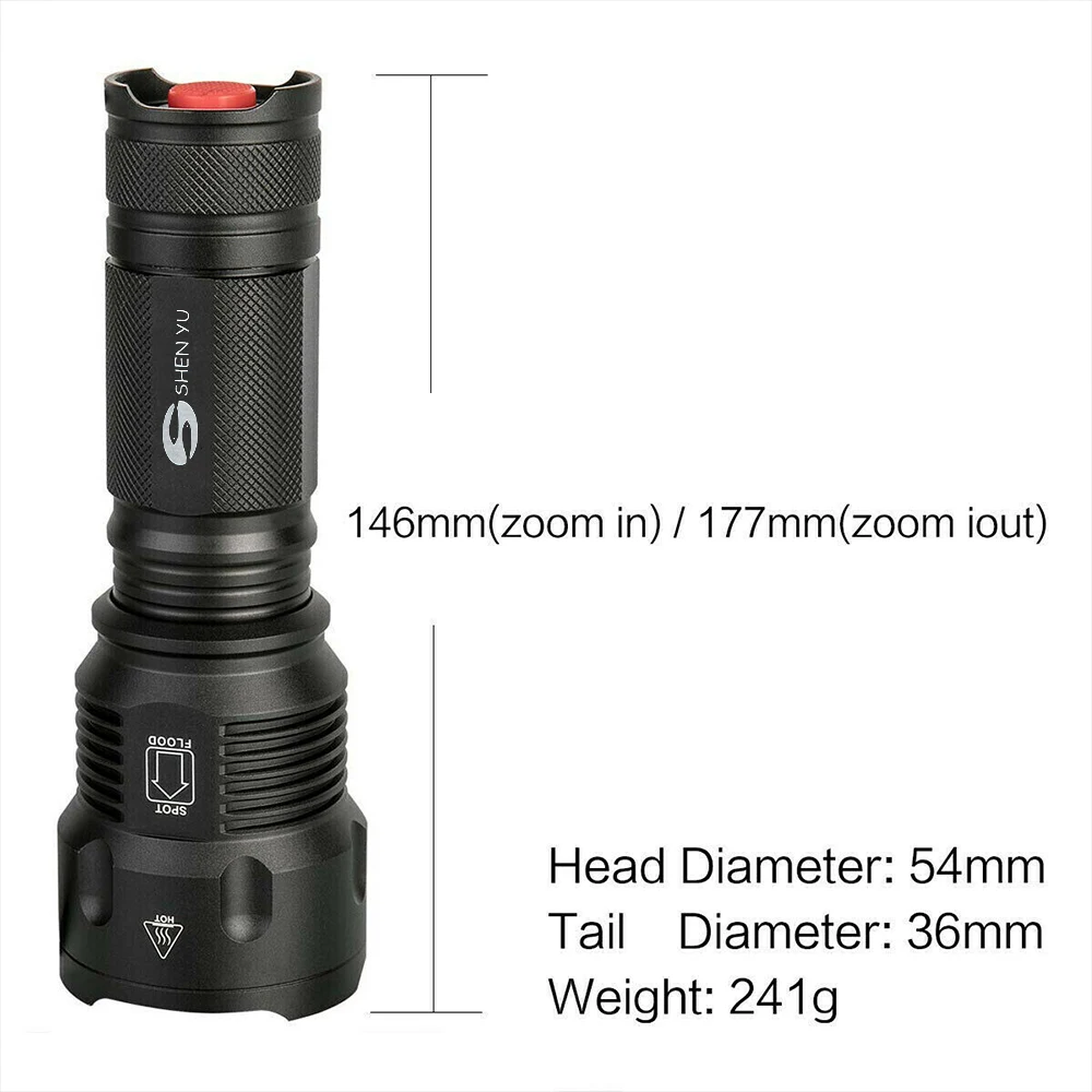 

Super bright 80000lm USB Rechargeable Flashlight Shadowhawk Tactical Flashlight Portable Lighting Accessories