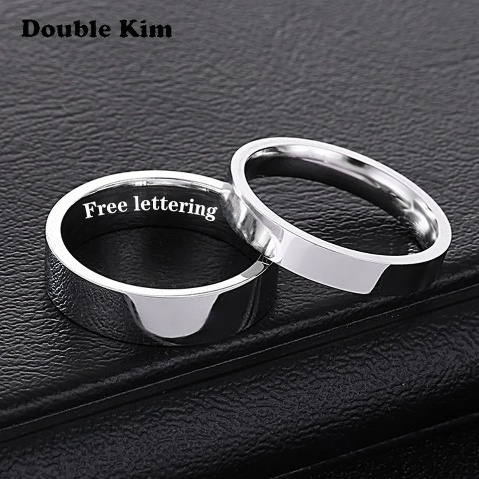 На заказ я люблю тебя пара колец сделай сам гравировка имя нержавеющая сталь