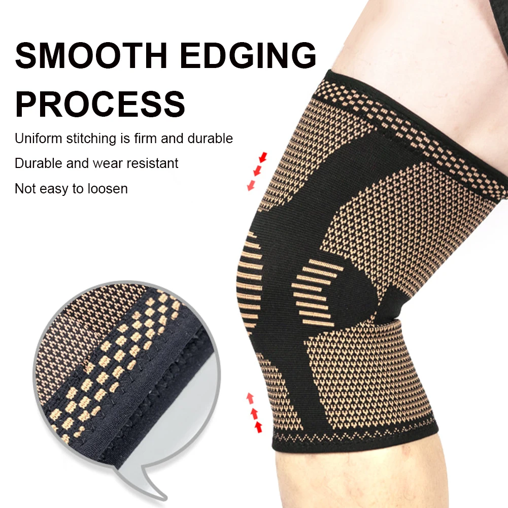 

Workout Knee Pad Brace Elastic Leg Support Compression Knee Sleeve Non-Slip for Sport Riding Protection Workout Arthritis Relief